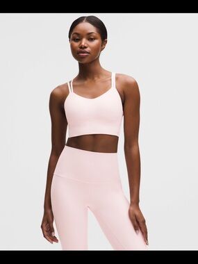 lululemon athletica Pale Pink Double-Strap Sports Bra